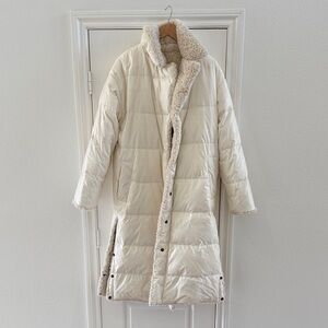 Michael Kors Cream Puffer Jacket